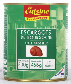 Escargots de Bourgogne belle grosseur - Les Entres - Epicerie Sale - Promocash Saint Brieuc