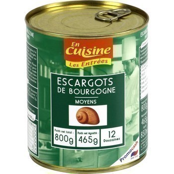 Escargots de Bourgogne moyens 465 g - Epicerie Sale - Promocash Libourne