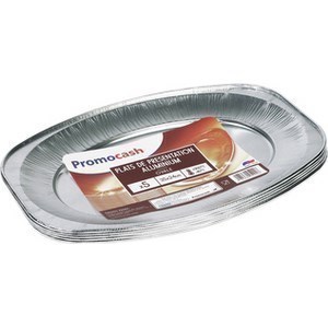 Plats ovales de prsentation 35 x 24 cm. PROMOCASH - le paquet de 5 plats de prsentation. - Bazar - Promocash Lons le Saunier