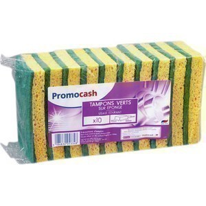 Tampons spcial ponge PROMOCASH - le lot de 10 pices 130X90X26 - Carte Hygine  - Promocash Le Pontet