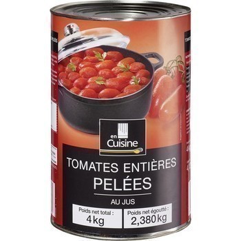 Tomates entires peles au jus 2,38 kg - Epicerie Sale - Promocash Beauvais