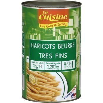 Haricots beurre trs fins 2,21 kg - Epicerie Sale - Promocash 
