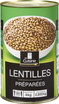 Lentilles Prpares EN CUISINE - la bote 5/1 - Epicerie Sale - Promocash Chateauroux