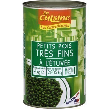 Petits pois trs fins  l'tuve 2,805 kg - Epicerie Sale - Promocash Saumur