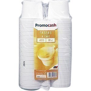 Tasse  caf 18 cl. PROMOCASH - le paquet de 100 tasses  caf. - Bazar - Promocash Sarrebourg