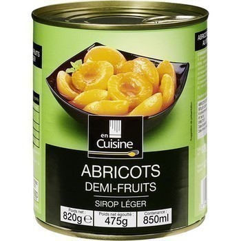 Abricots demi-fruits sirop lger 475 g -  - Promocash Douai