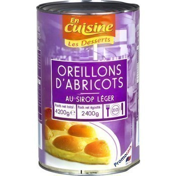 Oreillons d'abricots au sirop lger 2400 g - Epicerie Sucre - Promocash Charleville