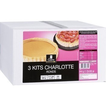 Kits Charlotte ronds 840 g - Epicerie Sucre - Promocash Le Pontet