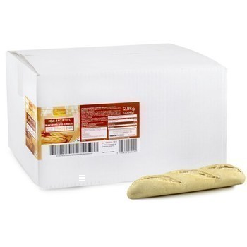 Demi-baguettes blanches prcuites congeles 20x140 g - Surgels - Promocash Thonon