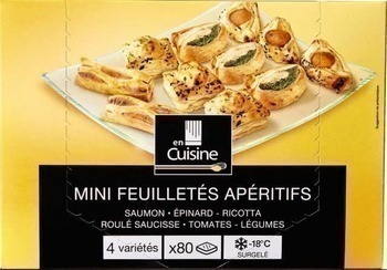 Feuillets apritifs emmental - Les Apritifs-Cocktails - Surgels - Promocash Aix en Provence