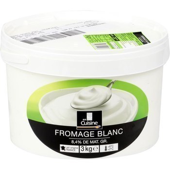 Fromage blanc 8,4% MG 3 kg - Crmerie - Promocash Grasse