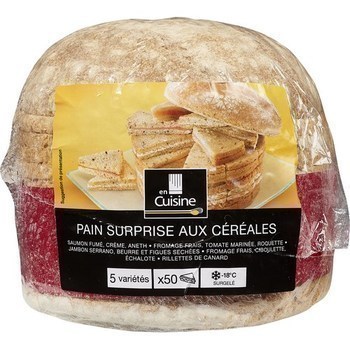 Pain surprise aux crales 5 varits x50 - Surgels - Promocash Chateauroux