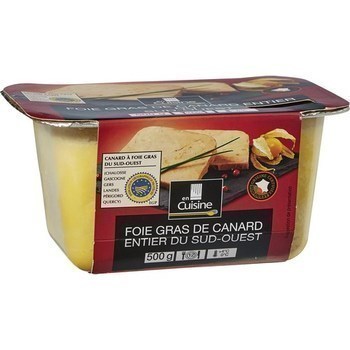 Foie gras de canard entier du Sud-Ouest 500 g - Charcuterie Traiteur - Promocash Saint Brieuc