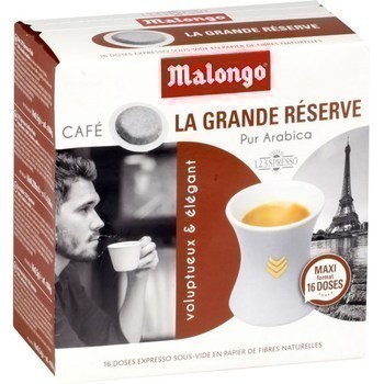 Dosettes de caf La Grande Rserve pur arabica x16 - Epicerie Sucre - Promocash Montpellier