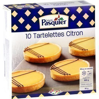 Tartelettes citron 10x80 g - Surgels - Promocash Sarlat