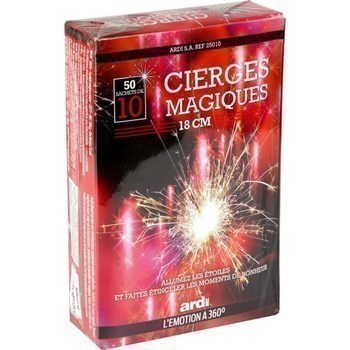 Cierges magiques 18 cm x50 - Bazar - Promocash Clermont Ferrand