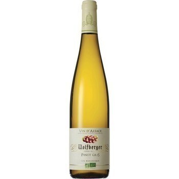 75PINOT GRIS BL BIO WOLFBERG14 - Vins - champagnes - Promocash Macon