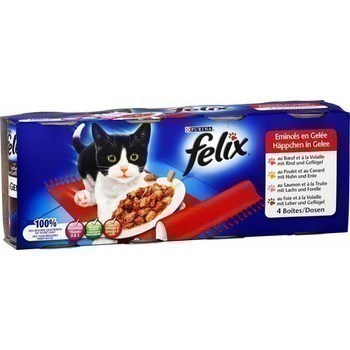 Emincs en gele pour chat adulte 4x400 g - Epicerie Sale - Promocash Laval
