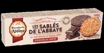 130G ETUI SABLE CHOCOLAT ABBAY - Epicerie Sucre - Promocash ALENCON