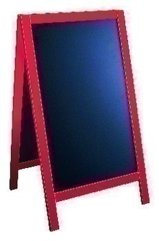 CHEVALET BOIS COLOR ROUGE - Bazar - Promocash Tours