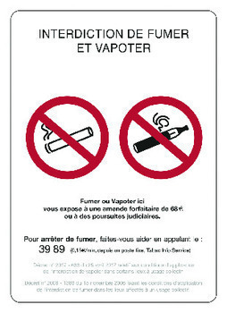 PANC INTERDIT FUMER VAPOTER - Bazar - Promocash Nantes