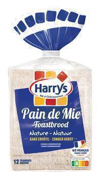 Pain de Mie Nature sans crote LC 12x12 Harrys FoodService - Pains et viennoiseries - Promocash Le Pontet