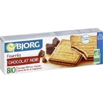 Biscuits fourrs chocolat noir bio 225 g - Epicerie Sale - Promocash Granville