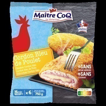 6X125G CORDON BLEU POULET - Surgels - Promocash Lille