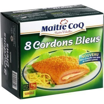 Cordons bleus 8x125 g - Surgels - Promocash Dunkerque