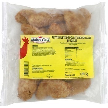 Petits filets de poulet croustillant 500 g - Surgels - Promocash Evreux