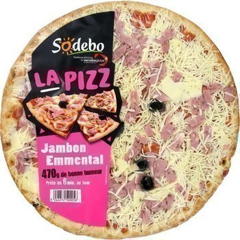 470G LA PIZZA JBN/EMMENTAL SOD - Charcuterie Traiteur - Promocash Blois