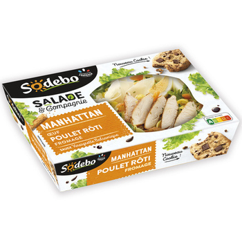 320G SALADE MANHATTAN SODEBO - Charcuterie Traiteur - Promocash Roanne