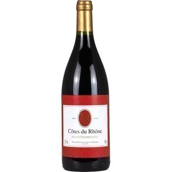 Ctes du Rhne 12,5 100 cl - Vins - champagnes - Promocash Narbonne
