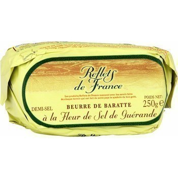 Beurre de baratte demi-sel  la fleur de sel de Gurande 250 g - Crmerie - Promocash Rouen
