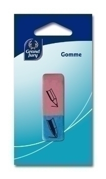 Gomme 2 usages encre crayon gj - Bazar - Promocash ALENCON