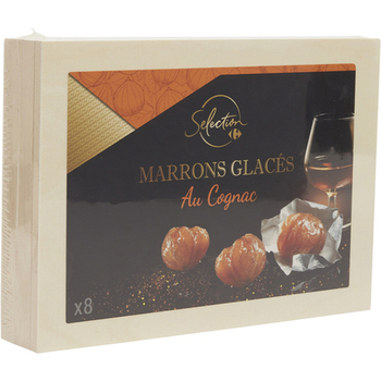 Marrons glacs au Cognac** - le coffret bois de 160 g - 8 pices - Epicerie Sucre - Promocash Libourne