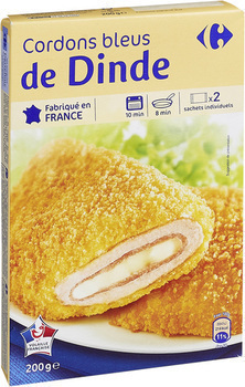 200G CORDON BLEU DINDE CARREF. - Charcuterie Traiteur - Promocash Bourg en Bresse