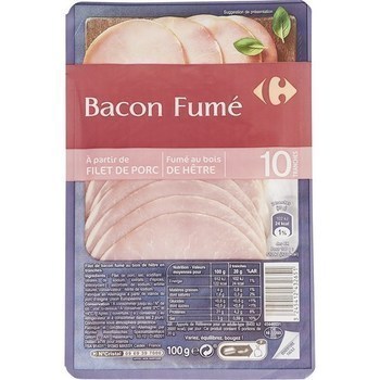 Bacon fum au bois de htre x10 - Charcuterie Traiteur - Promocash Rouen