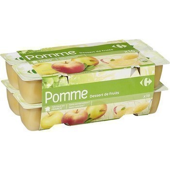 Dessert de fruits pomme 16x100 g - Crmerie - Promocash Agen