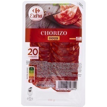 100G CHORIZO DOUX 20TR CRF - Charcuterie Traiteur - Promocash Forbach