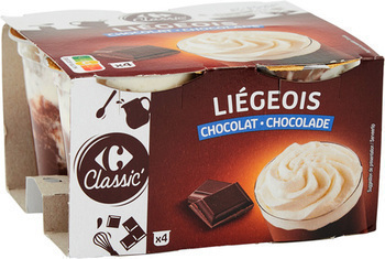 4X100G LIEGEOIS CHOCOLAT CRF - Crmerie - Promocash Anglet