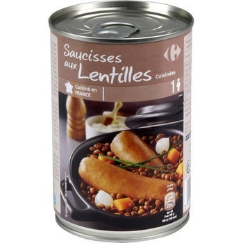 Saucisses aux lentilles cuisines 420 g - Epicerie Sale - Promocash Libourne
