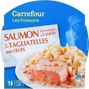 Saumon Atlantique  l'aneth et ses tagliatelles aux oeufs 300 g - Epicerie Sale - Promocash Rodez