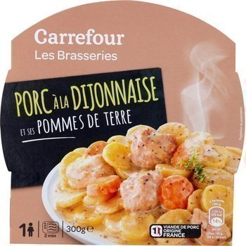 Porc  la dijonnaise et ses pommes de terre 300 g - Epicerie Sale - Promocash Villefranche