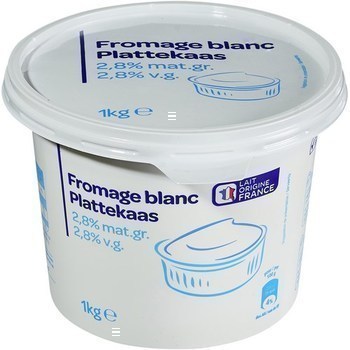 Fromage blanc 2,8% MG 1 kg - Crmerie - Promocash Toulouse