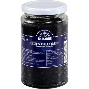oeufs de Lompe noirs 340 g - Saurisserie - Promocash Le Pontet