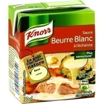 Sauce beurre blanc  l'chalote 30 cl - Epicerie Sale - Promocash Clermont Ferrand