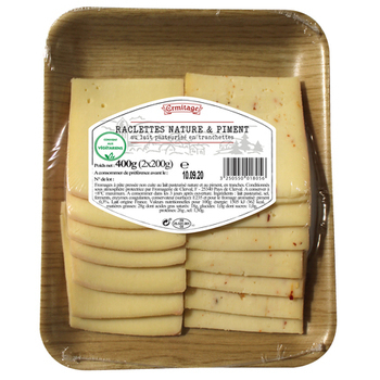 400G RACLETTE DUO NATUR+PIMENT - Crmerie - Promocash Bourg Saint Maurice