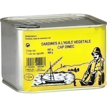 Sardines  l'huile vgtale Cap Dinec - Epicerie Sale - Promocash LA FARLEDE