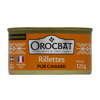 125G RILLETTES CANARD OROCBAT - Epicerie Sale - Promocash Anglet